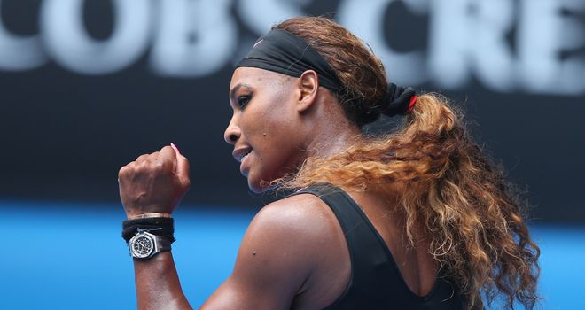 Serena Williams: Needed 63 minutes to power into the third round