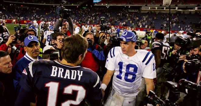 Tom Brady and Peyton Manning have faced each other 14 times in the NFL