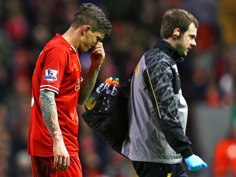 Agger: Limped off in the FA Cup match with Oldham
