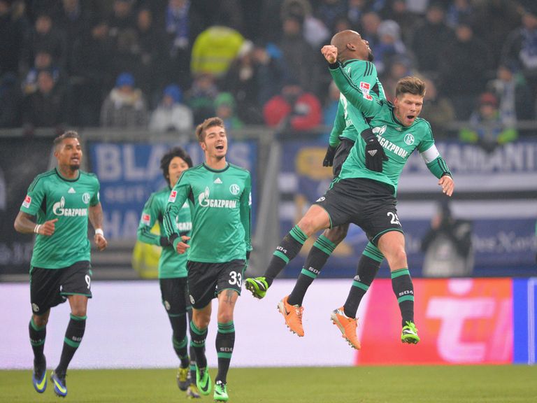 Schalke enjoy Klaas-Jan Huntelaar's goal