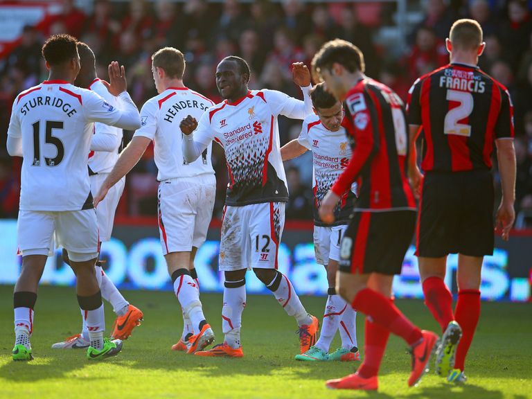 Moses: Grabbed the opening goal for Liverpool