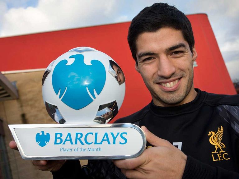 Luis Suarez: Premier League player of the month for December