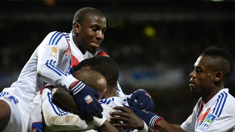 Lyon: Celebrate Bafetimbi Gomis' strike