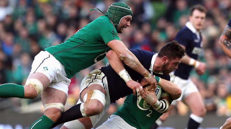 Tuohy in action against Scotland