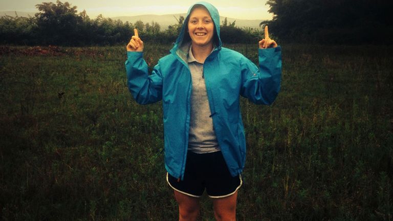 Whatever the weather, Heather maintained her training ahead of the the ICC Women's World T20
