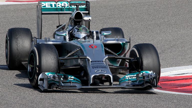 The lead car so far this winter: The Mercedes W05