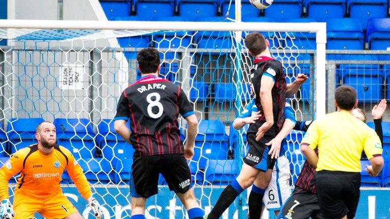 Gary Warren of Inverness scores the only goal at McDiarmid Park