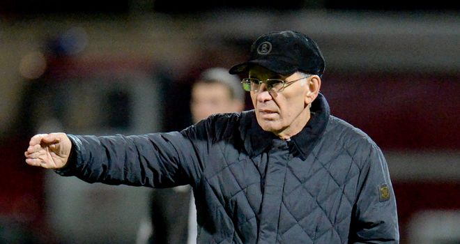 Gadzhi Gadzhiyev: Anzhi manager watches on during draw