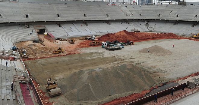 The Arena da Baixada in Curitiba photographed in December 2013