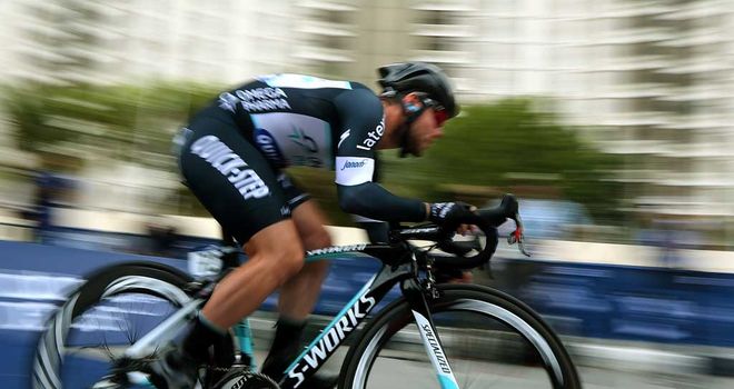 Mark Cavendish in action in Dubai