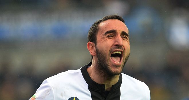 Cristian Molinaro celebrates for Parma