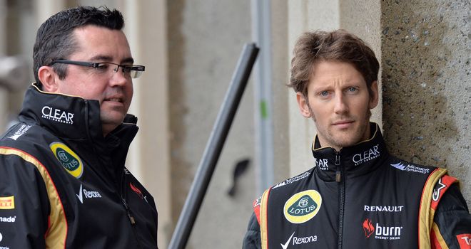 Romain Grosjean: Will appear for Lotus at Bahrain, but Eric Boullier will not