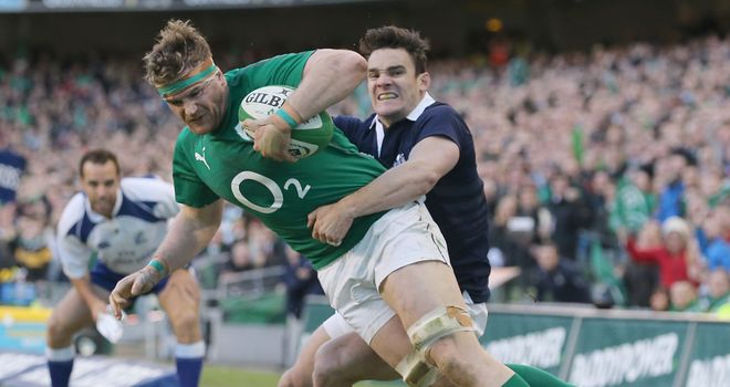Jamie Heaslip: Ireland No 8 made 65 carries during tournament