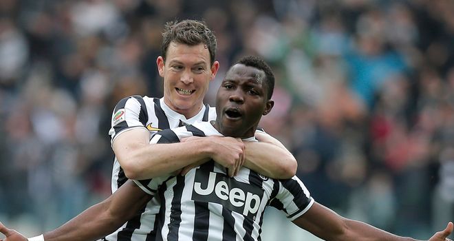 Kwadwo Asamoah celebrate for Juventus
