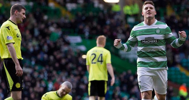 Kris Commons celebrates his early strike on Sunday