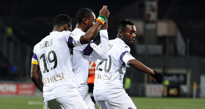 Toulouse players celebrate after sealing the victory