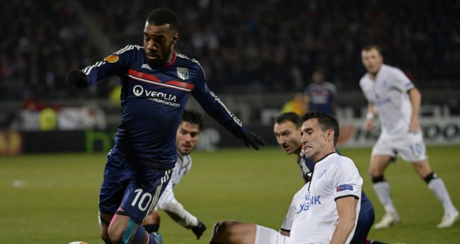 Alexandre Lacazette (left): Hit the winner