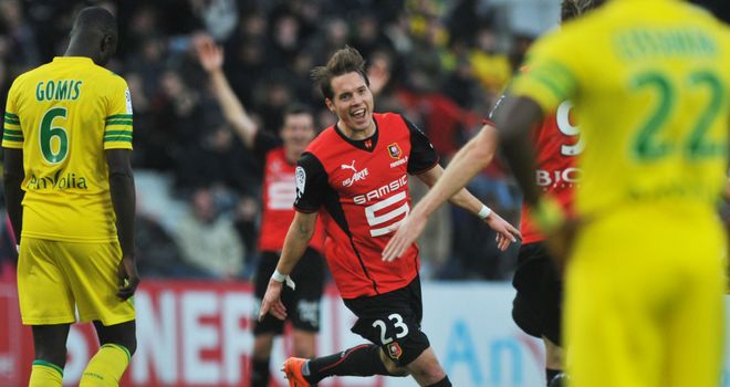 Anders Konradsen celebrates his goal