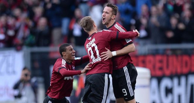 Tomas Pekhart celebrates his goal