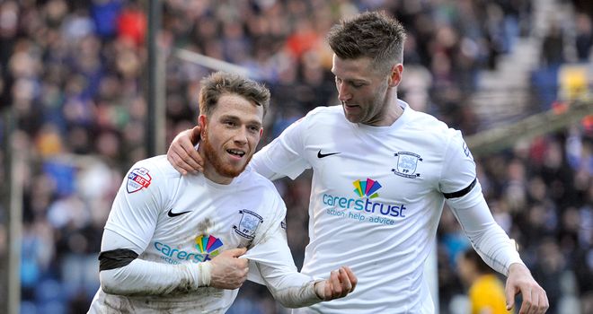 Joe Garner (l): Scored from the spot
