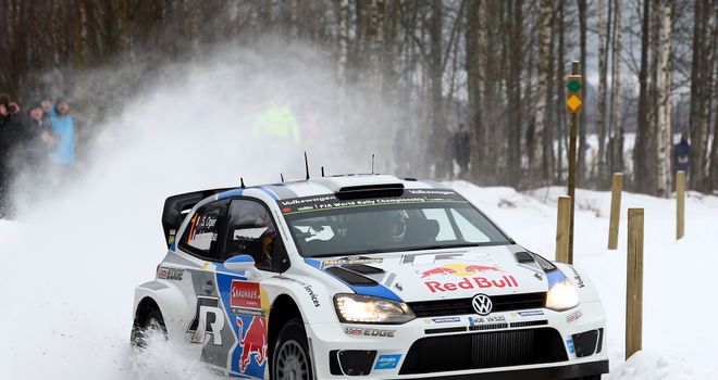 Sebastien Ogier takes a 5.8-second lead into the second full day