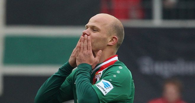Tobias Werner celebrates his goal