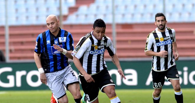 Luis Muriel moves forward