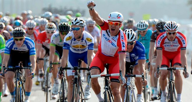Alexander Kristoff claimed his first win of the season