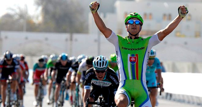 Peter Sagan claimed his first win of the season, and race lead in the process