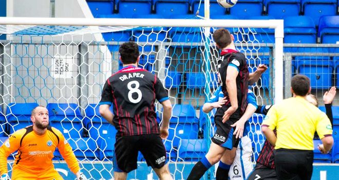 Gary Warren of Inverness scores the only goal at McDiarmid Park