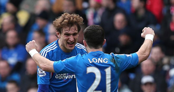 Nikica Jelavic (L): Scored two goals as Hull City thrashed Cardiff in Wales