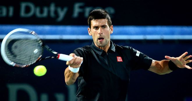 Novak Djokovic: Eased into the quarter-finals in Dubai
