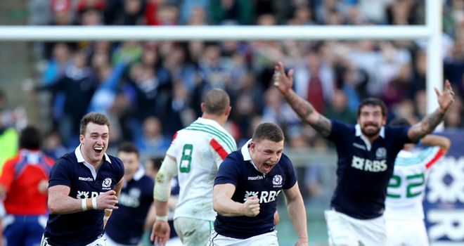 Duncan Weir: Scotland stand-off celebrates his late intervention