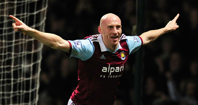 James Collins: Headed West Ham into the lead