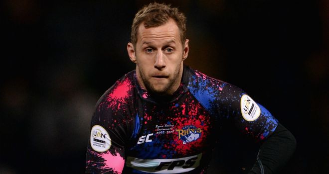 Rob Burrow has been forced to the sidelines by a collarbone injury