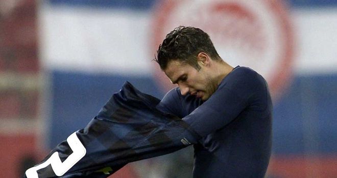 Robin van Persie: A frustrating night in Athens for Dutchman