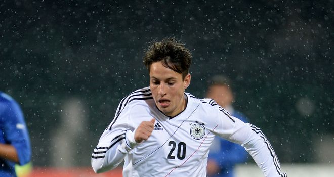 Vladimir Rankovic in action for Germany U20s against Italy U20s
