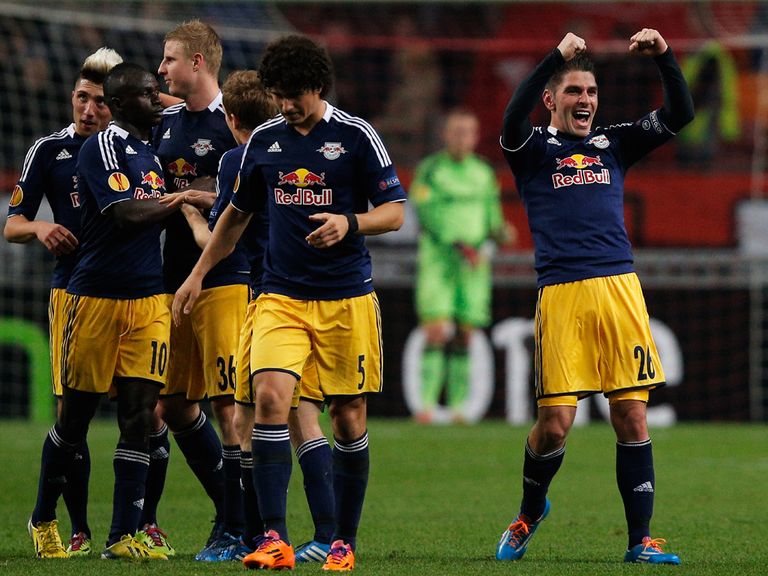 Jonathan Soriano of Salzburg celebrates