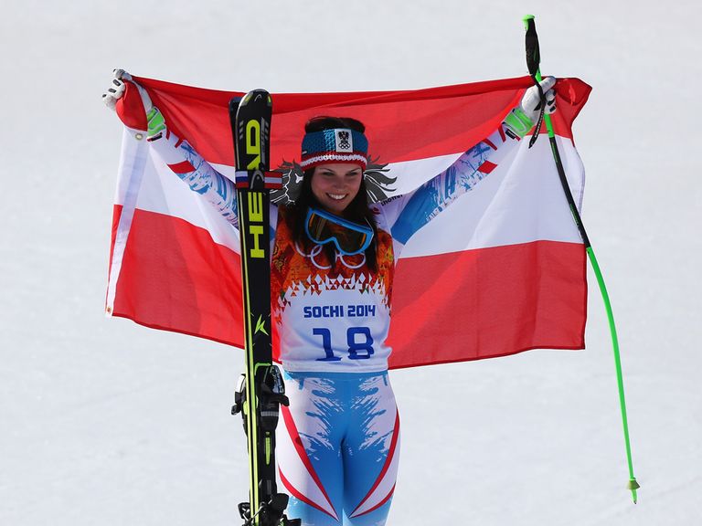 Anna Fenninger: Celebrates her success