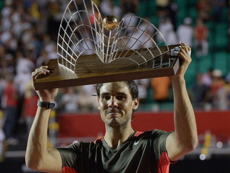 Nadal with his trophy in Rio