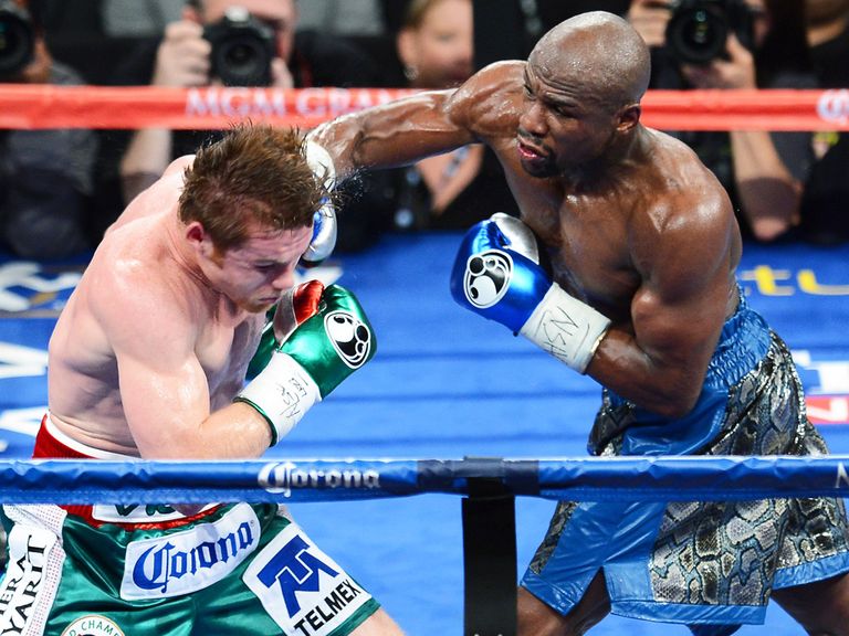 Floyd Mayweather: Challenged Khan