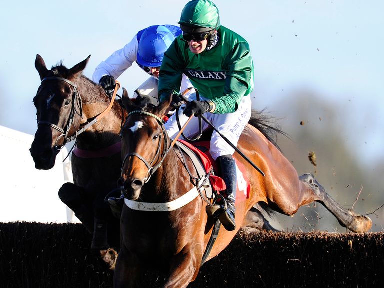 Shangani (blue) looks weighted to win at Newbury