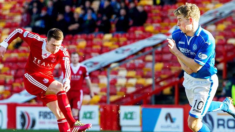 Ryan Jack: Scores the only goal of the game as Aberdeen beat St Johnstone