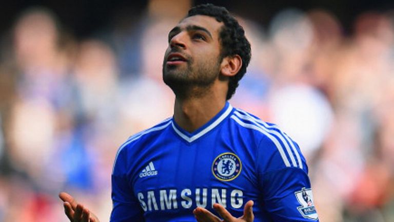 Salah managed only six Premier League starts in his time at Chelsea