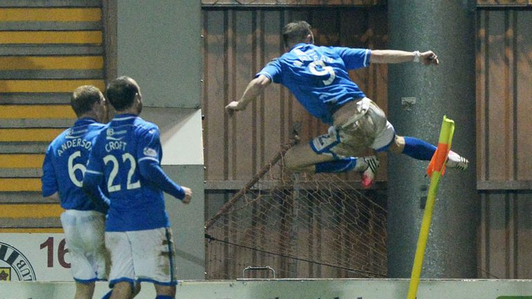 Steven MacLean: Celebrates his early strike