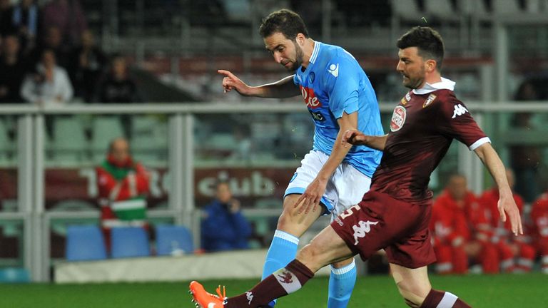 Gonzalo Higuain fires in the controversial winner