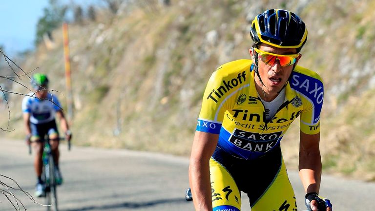 Alberto Contador launched his stage-winning attack 32km out
