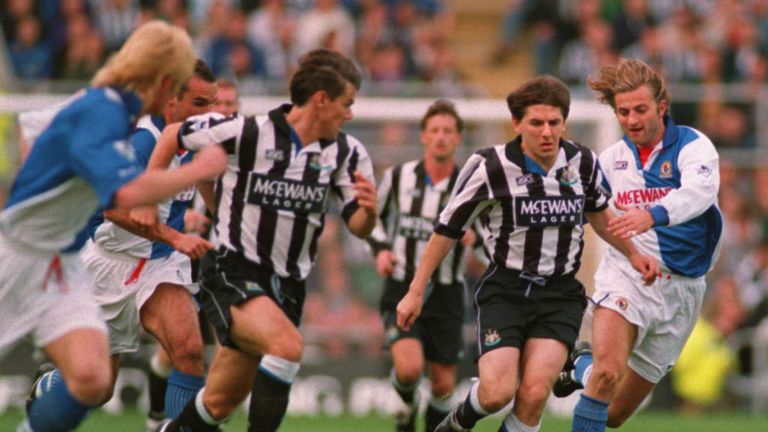 Peter Beardsley was an integral part of Newcastle entertaining 1993/94 side