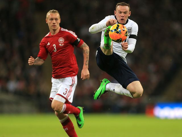 Wayne Rooney in action for England