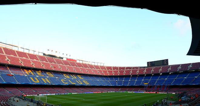 The Nou Camp: Plans include a roof for the revamped stadium